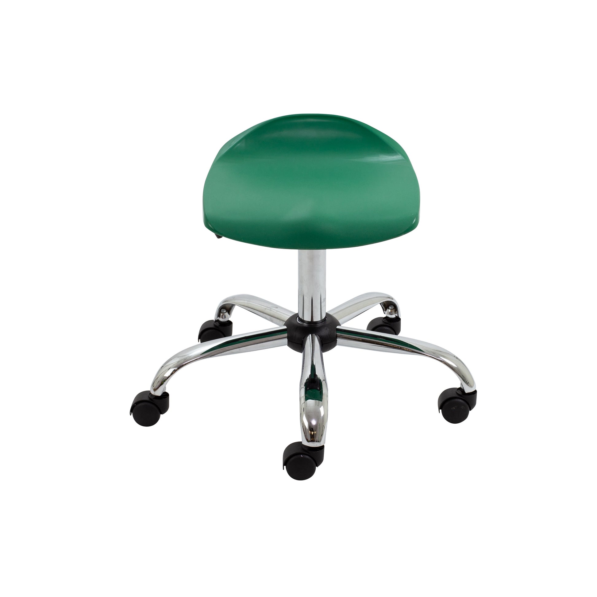 Titan Swivel Senior Stool with Chrome Base and Castors