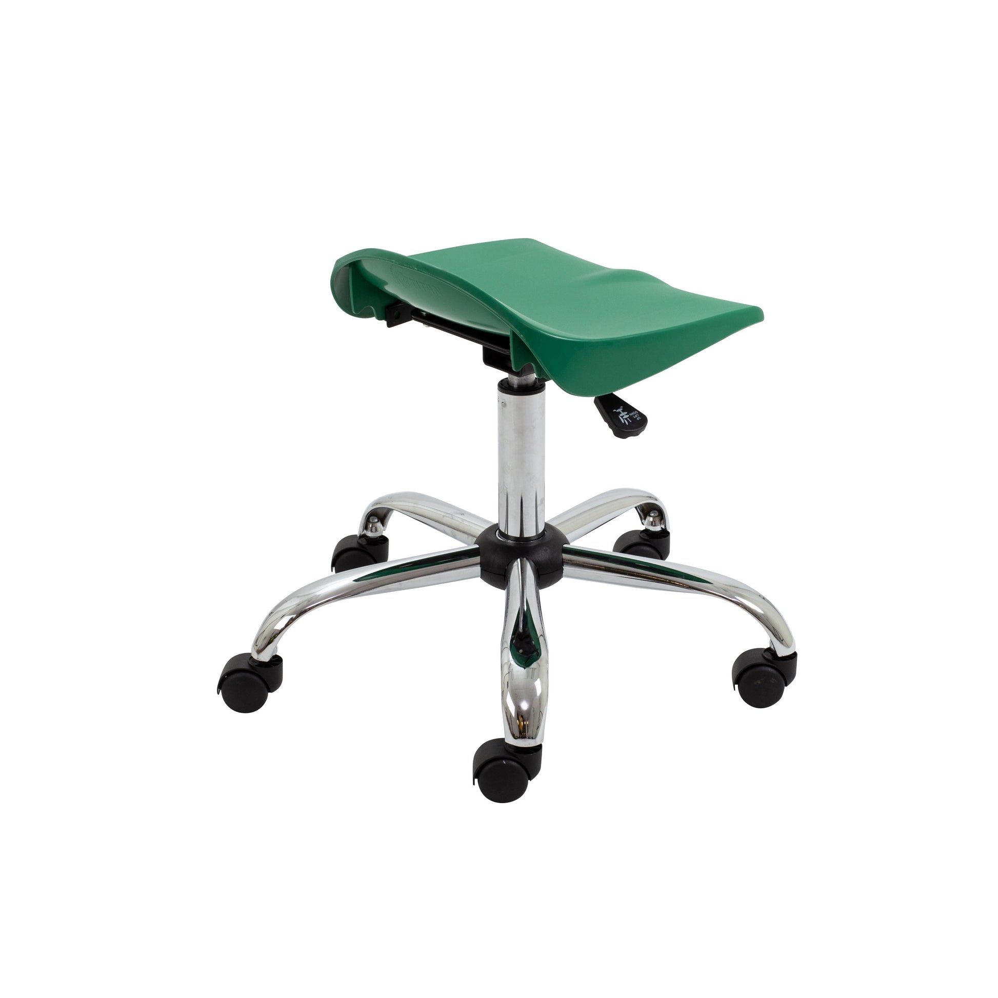 Titan Swivel Senior Stool with Chrome Base and Castors