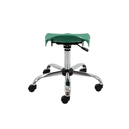 Titan Swivel Senior Stool with Chrome Base and Castors
