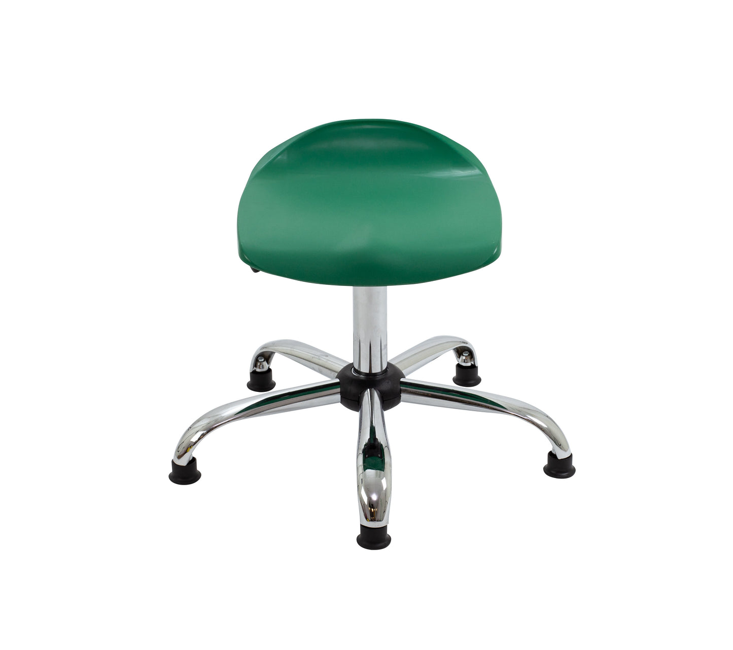 Titan Swivel Senior Stool with Chrome Base and Glides
