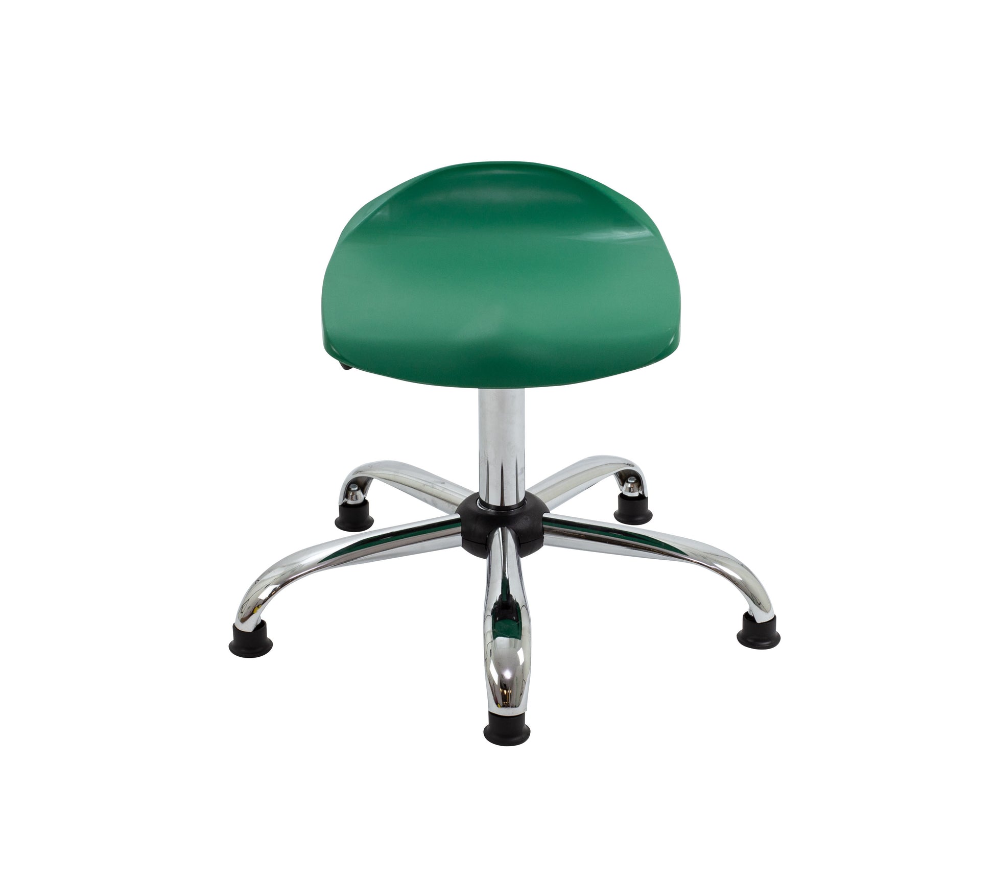 Titan Swivel Senior Stool with Chrome Base and Glides