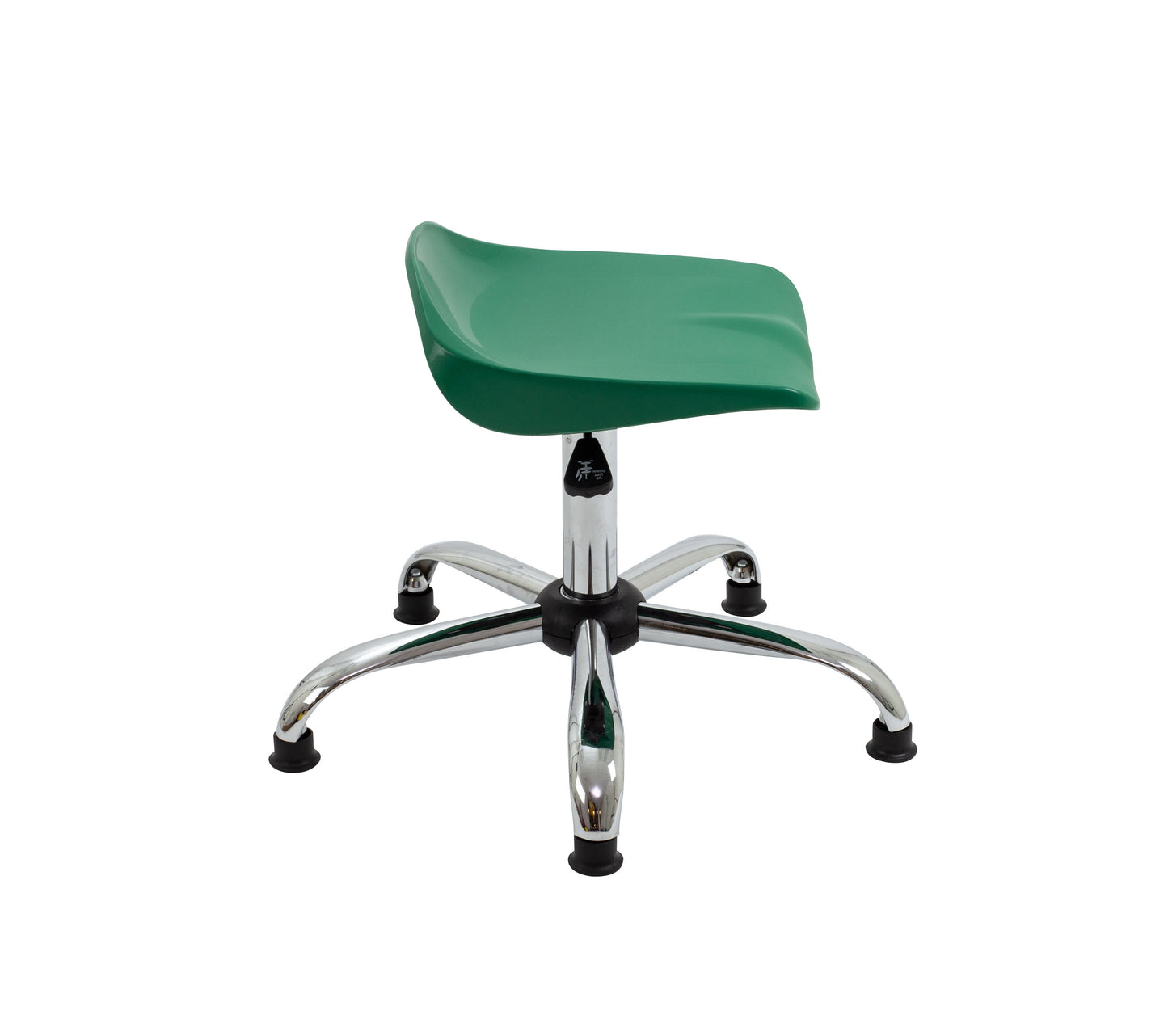 Titan Swivel Senior Stool with Chrome Base and Glides