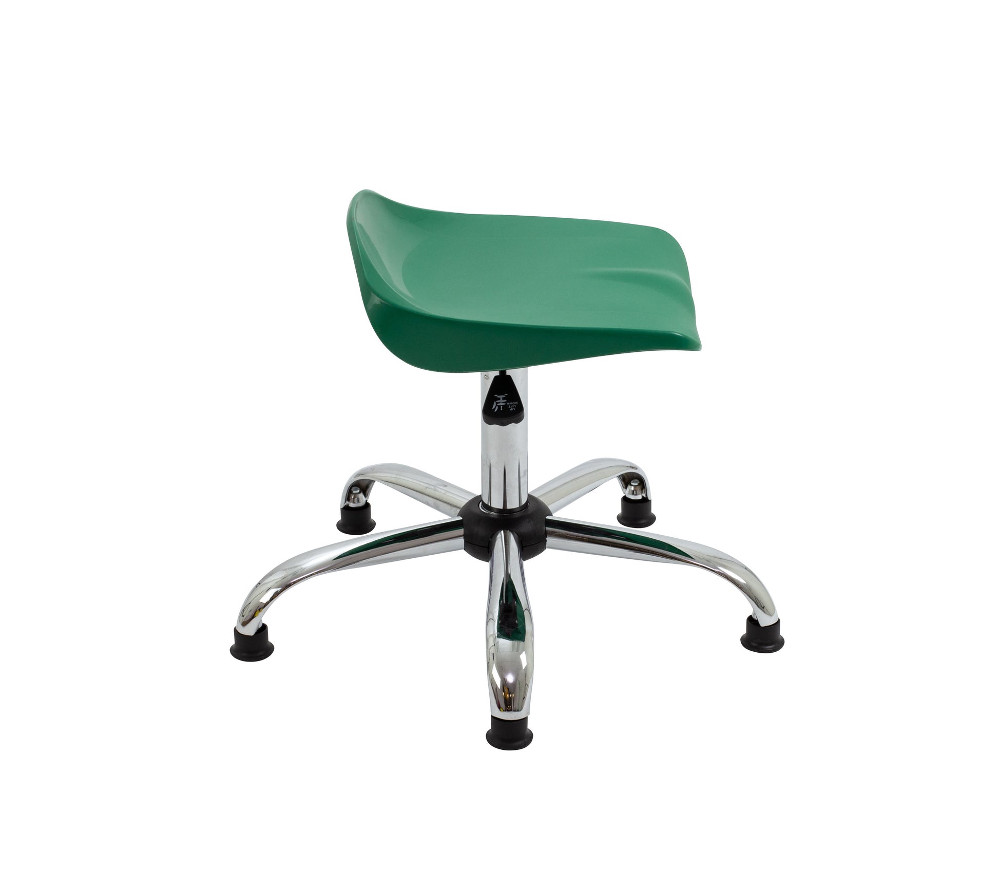 Titan Swivel Senior Stool with Chrome Base and Glides