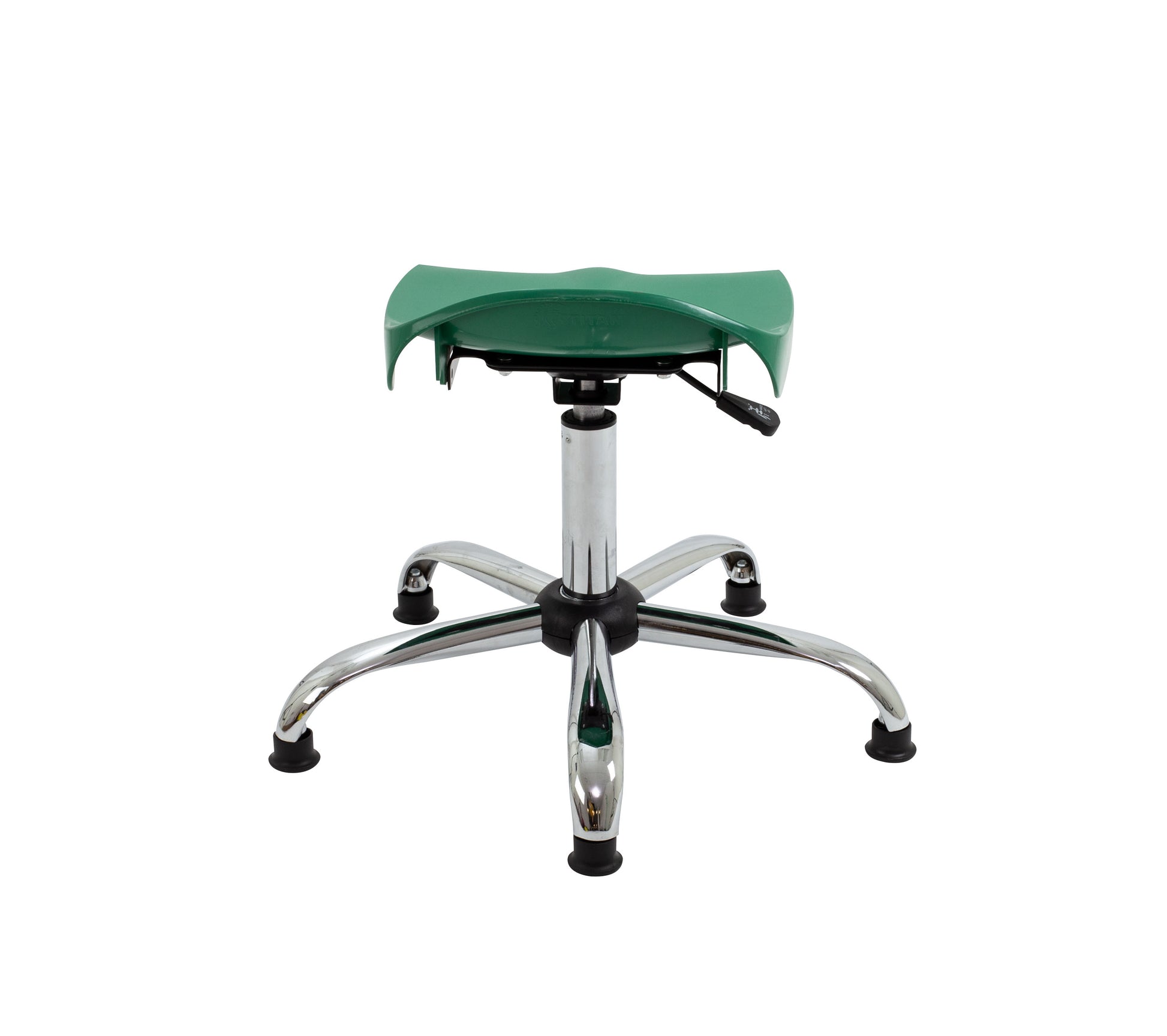 Titan Swivel Senior Stool with Chrome Base and Glides