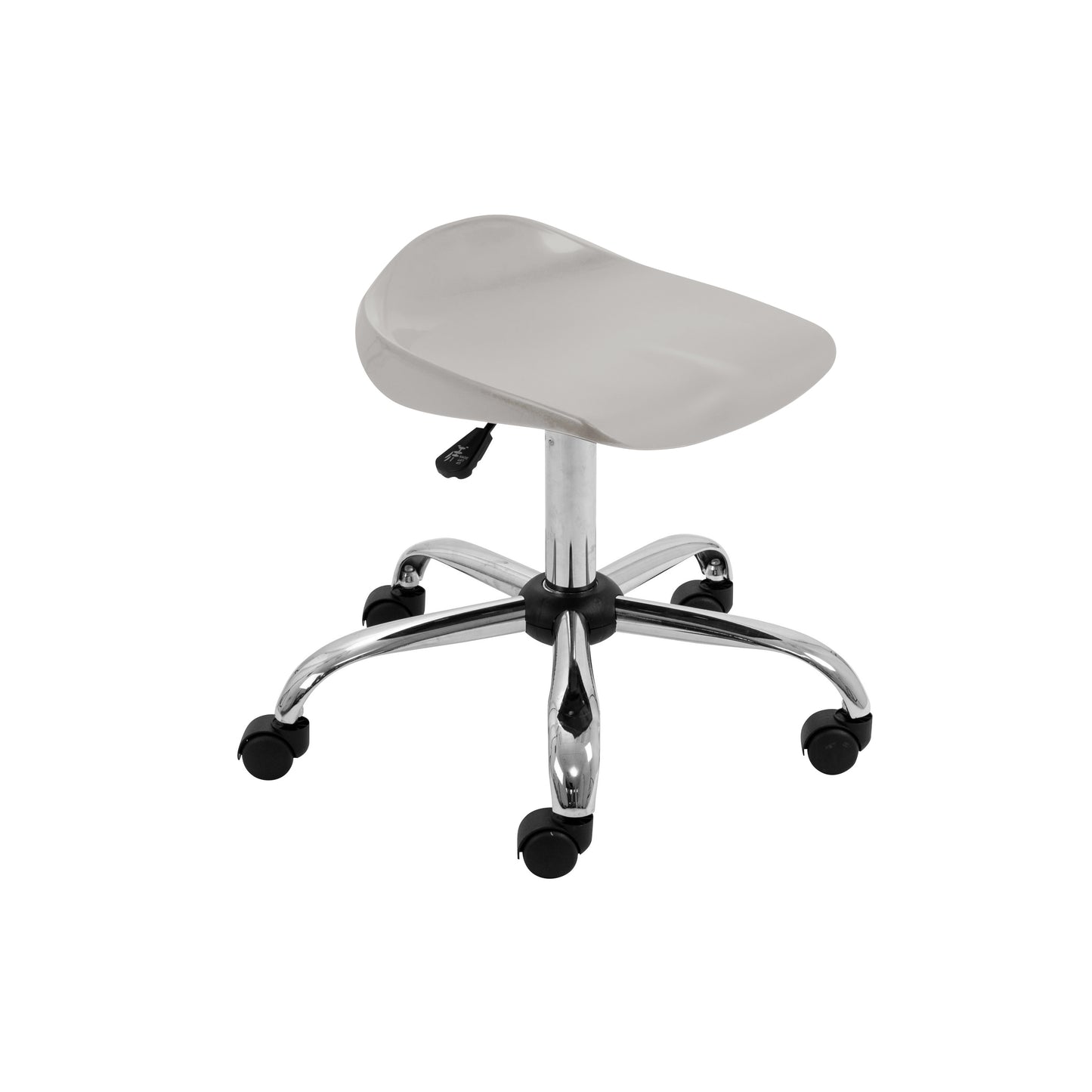 Titan Senior Swivel Stool|Chrome Base With Castors|Age 11 Plus Years|Grey