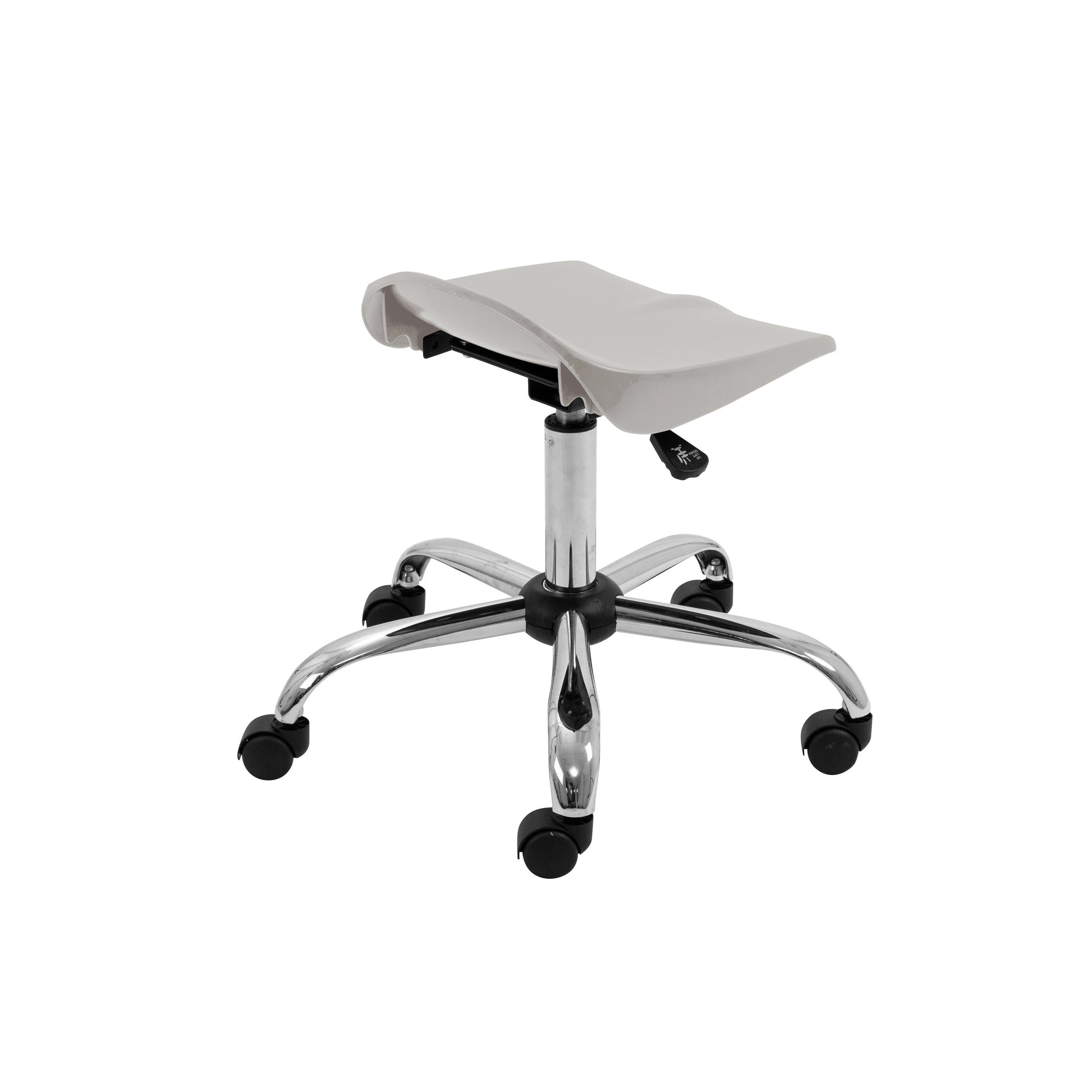 Titan Swivel Senior Stool with Chrome Base and Castors