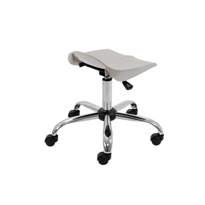 Titan Swivel Senior Stool with Chrome Base and Castors