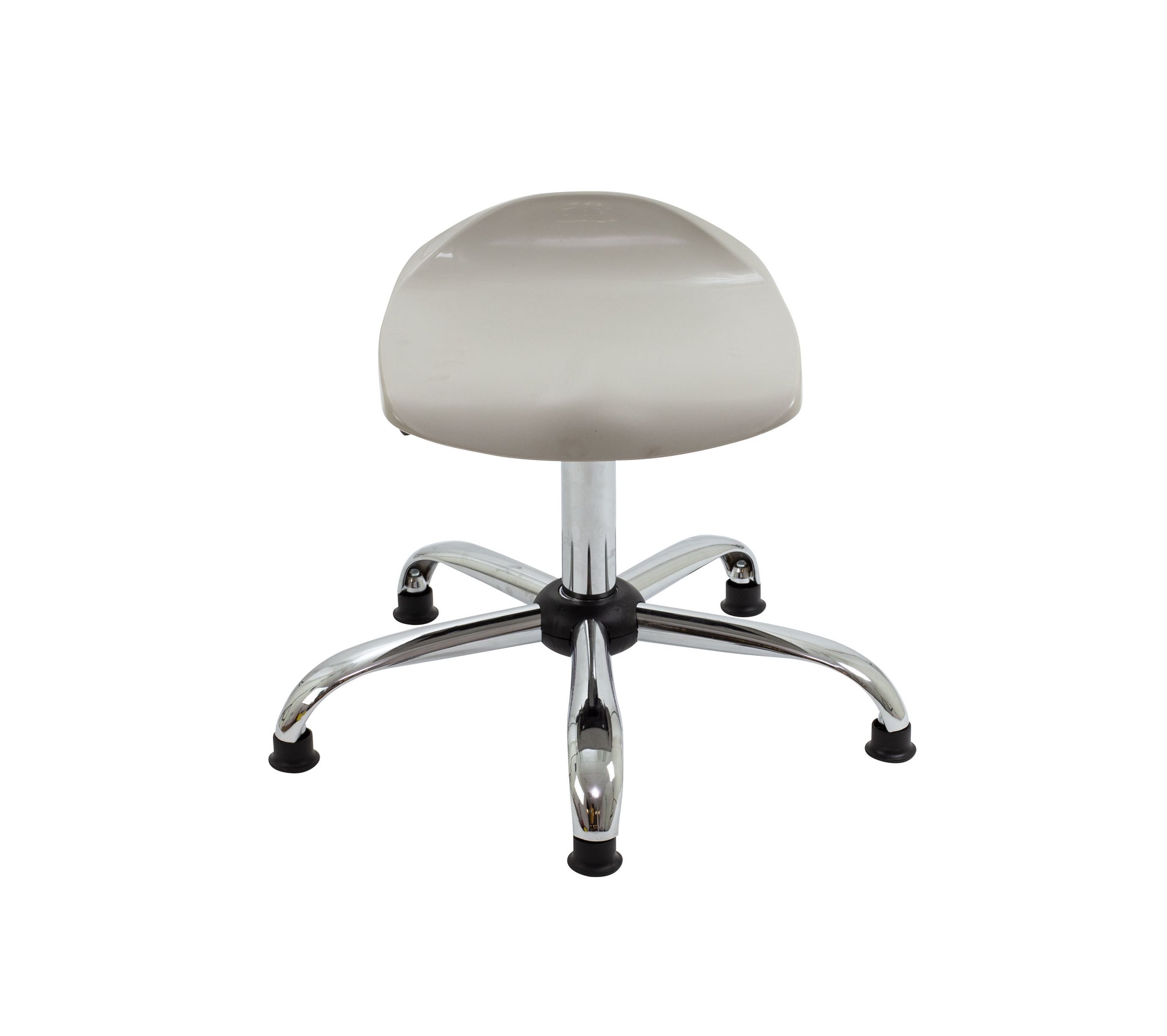 Titan Swivel Senior Stool with Chrome Base and Glides
