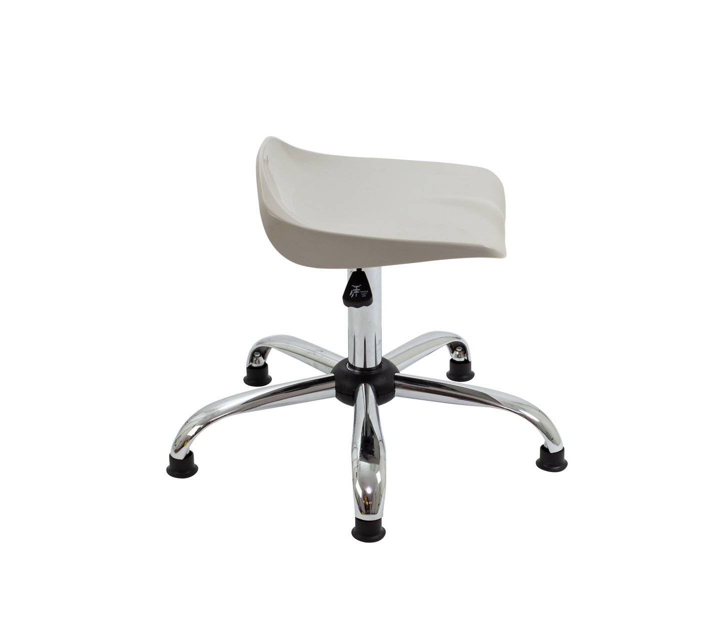 Titan Swivel Senior Stool with Chrome Base and Glides