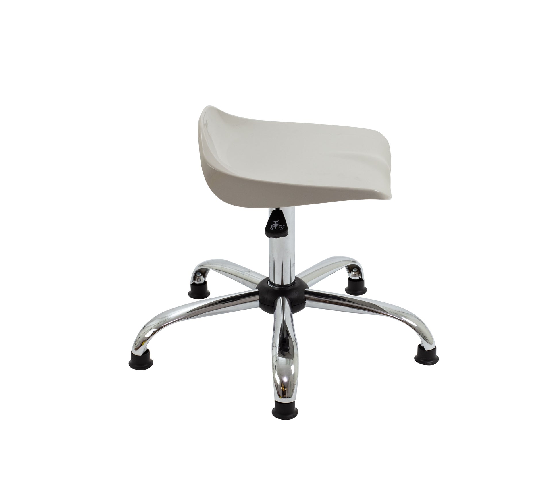 Titan Swivel Senior Stool with Chrome Base and Glides
