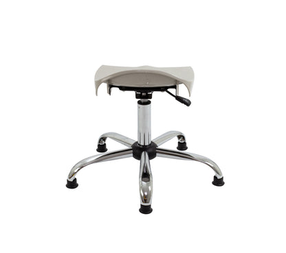 Titan Swivel Senior Stool with Chrome Base and Glides