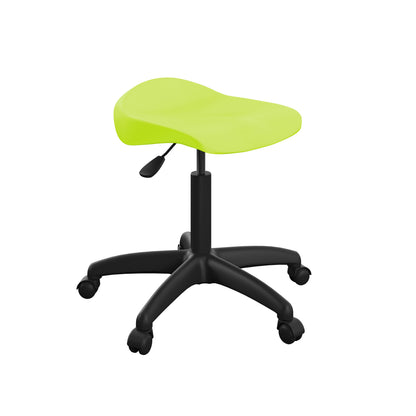 Titan Senior Swivel Stool|Black Base With Castors|Age 11 Plus Years|Lime