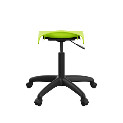 Titan Swivel Senior Stool with Plastic Base and Castors
