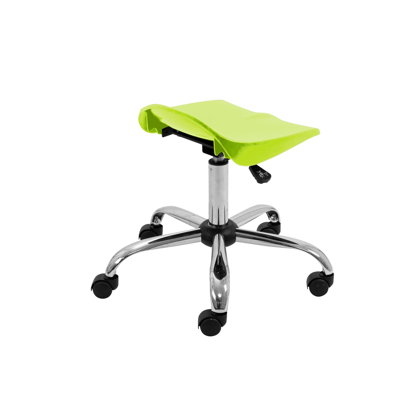 Titan Swivel Senior Stool with Chrome Base and Castors