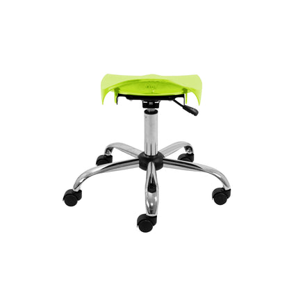 Titan Swivel Senior Stool with Chrome Base and Castors