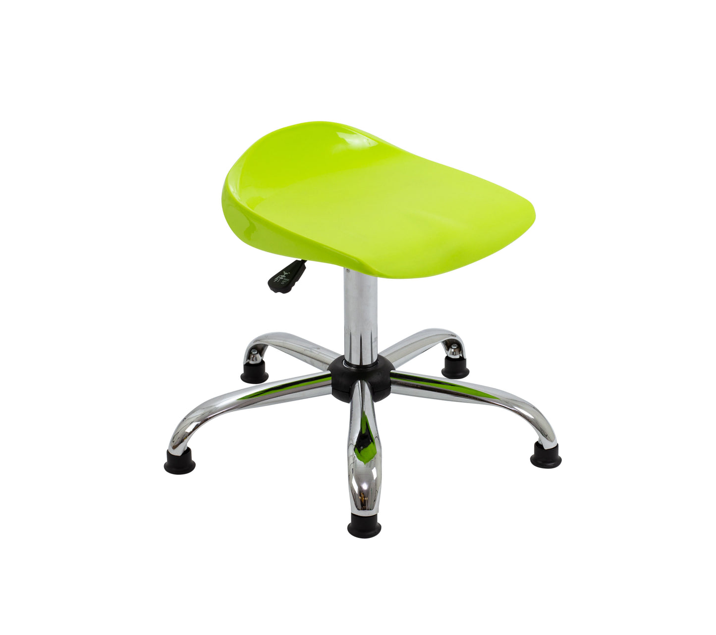Titan Senior Swivel Stool|Chrome Base With Glides|Age 11 Plus Years|Lime