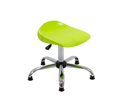Titan Senior Swivel Stool|Chrome Base With Glides|Age 11 Plus Years|Lime