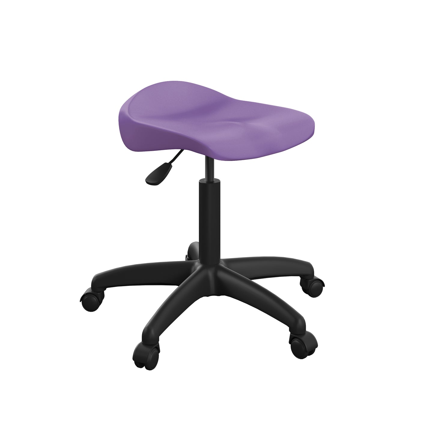 Titan Senior Swivel Stool|Black Base With Castors|Age 11 Plus Years|Purple