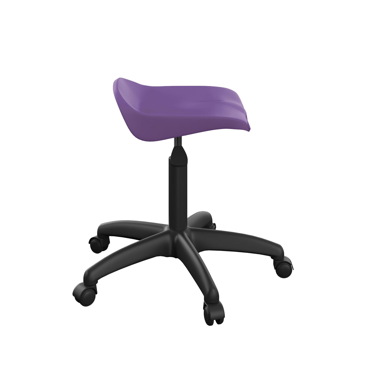 Titan Swivel Senior Stool with Plastic Base and Castors