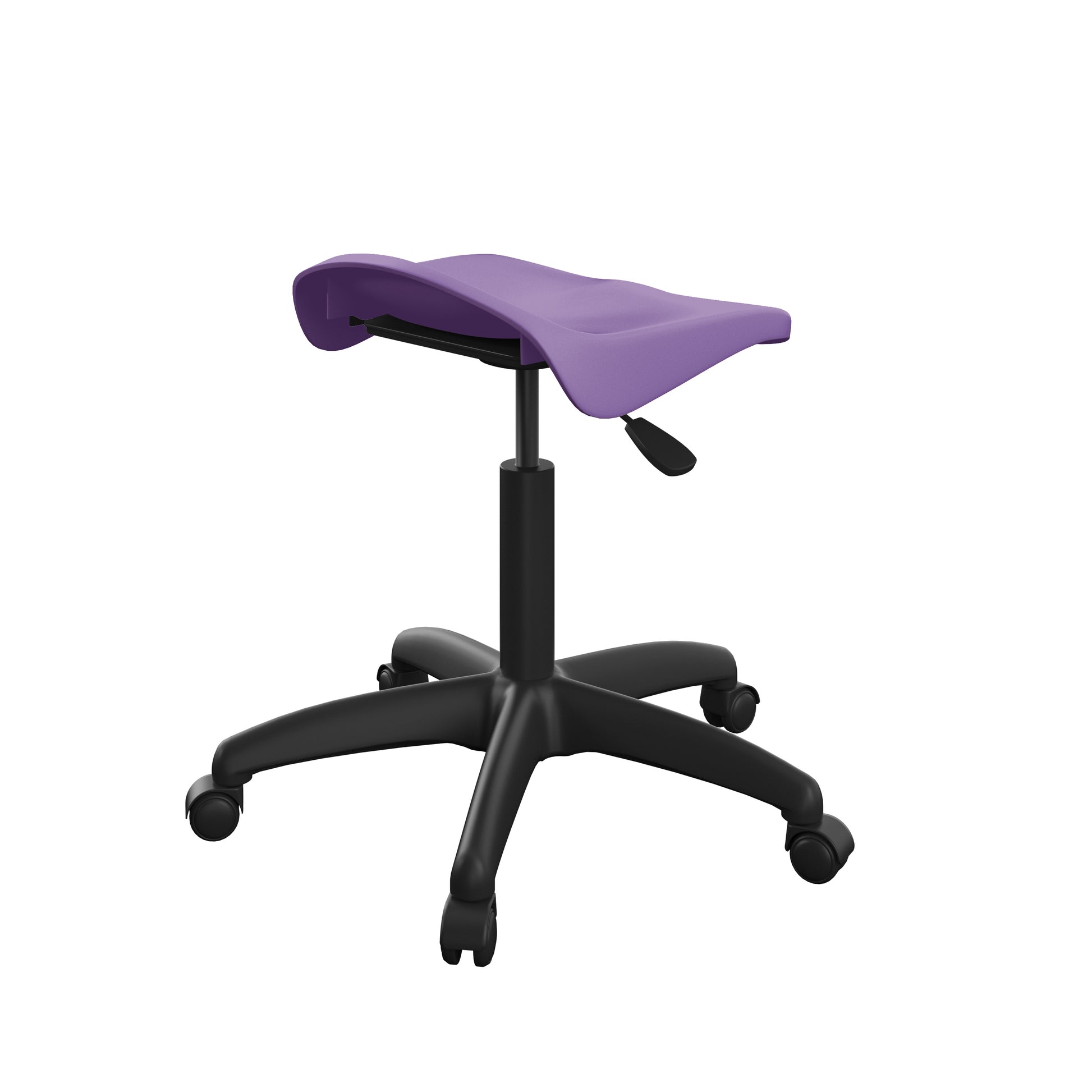 Titan Swivel Senior Stool with Plastic Base and Castors