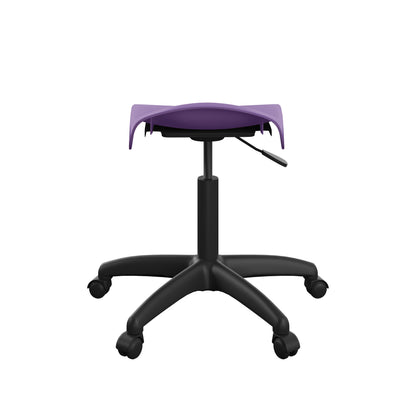 Titan Swivel Senior Stool with Plastic Base and Castors