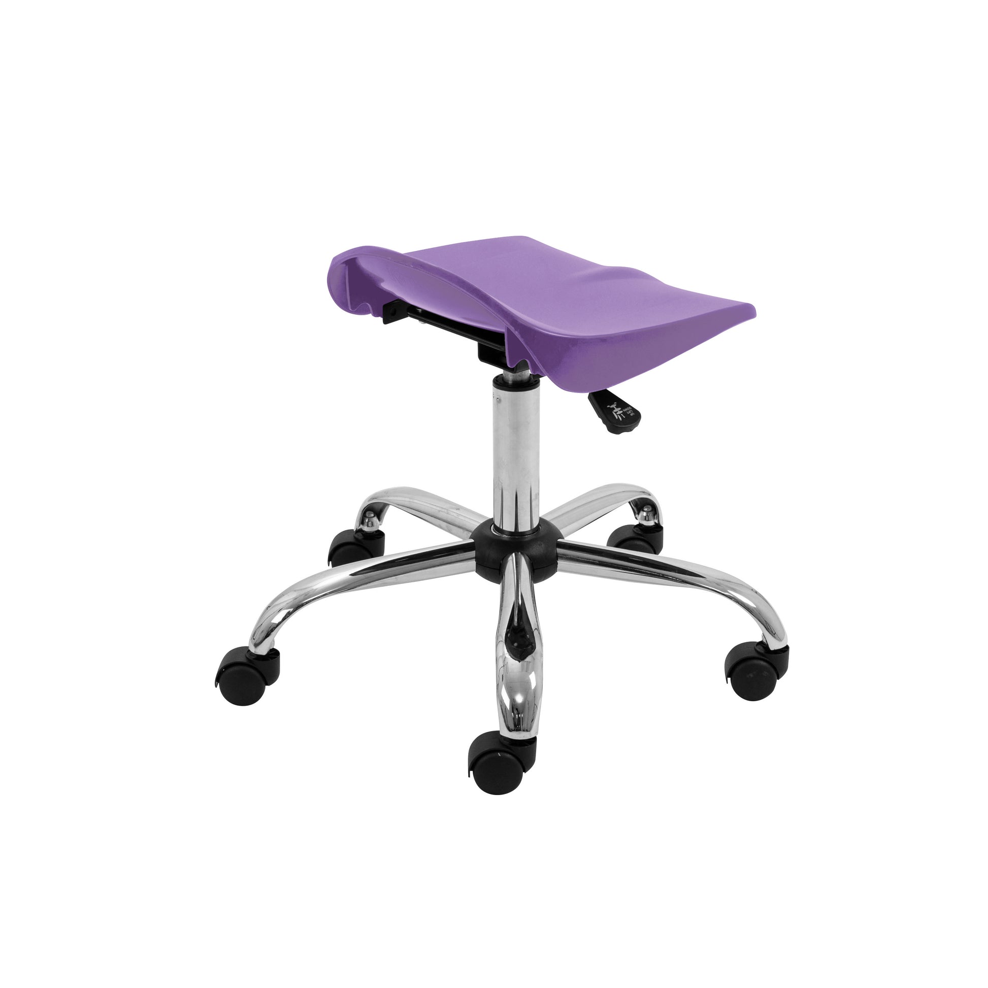 Titan Swivel Senior Stool with Chrome Base and Castors