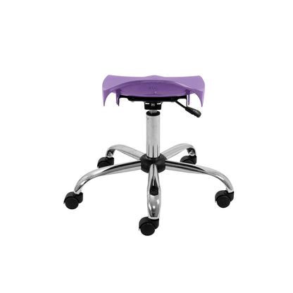 Titan Swivel Senior Stool with Chrome Base and Castors