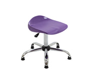 Titan Swivel Senior Stool with Chrome Base and Glides