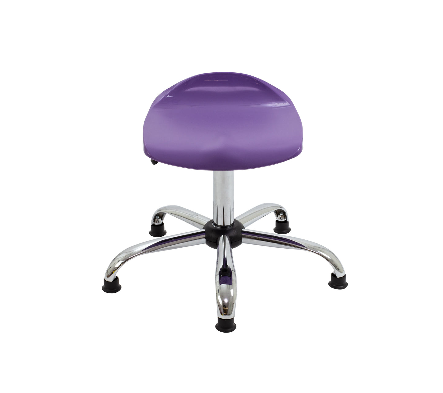 Titan Swivel Senior Stool with Chrome Base and Glides
