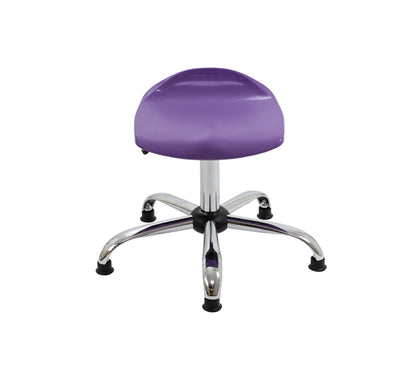 Titan Swivel Senior Stool with Chrome Base and Glides