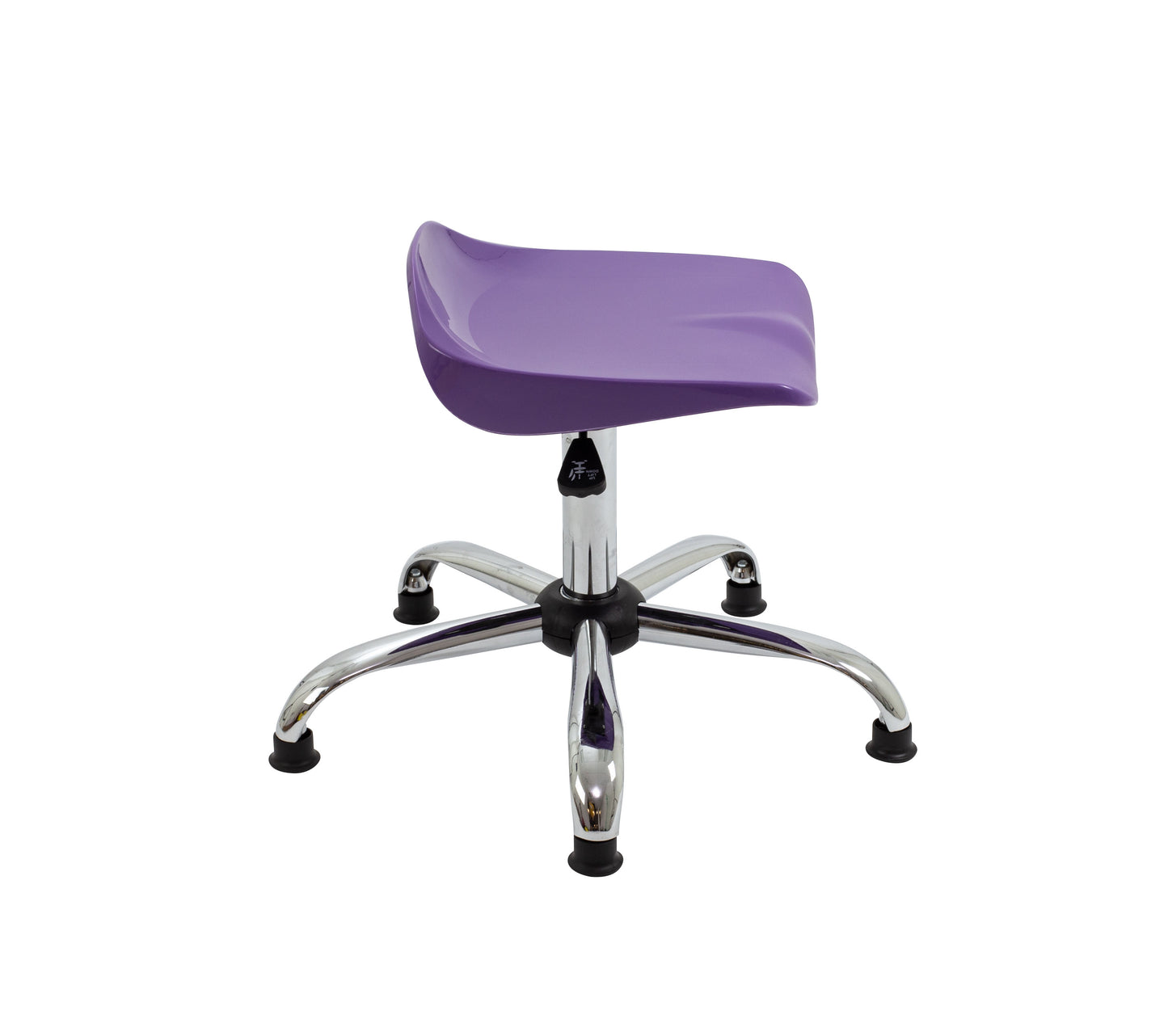 Titan Swivel Senior Stool with Chrome Base and Glides