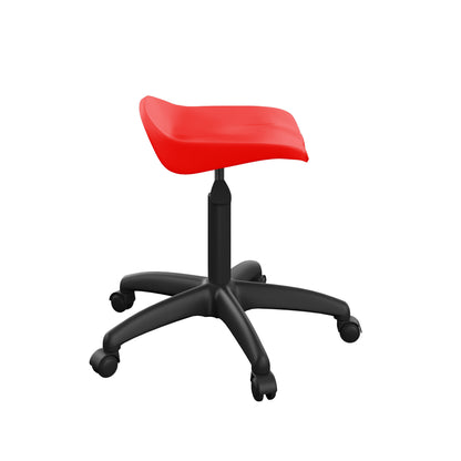 Titan Swivel Senior Stool with Plastic Base and Castors