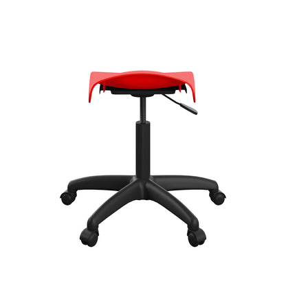 Titan Swivel Senior Stool with Plastic Base and Castors