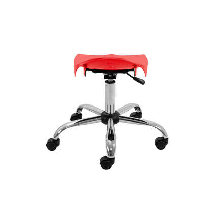 Titan Swivel Senior Stool with Chrome Base and Castors
