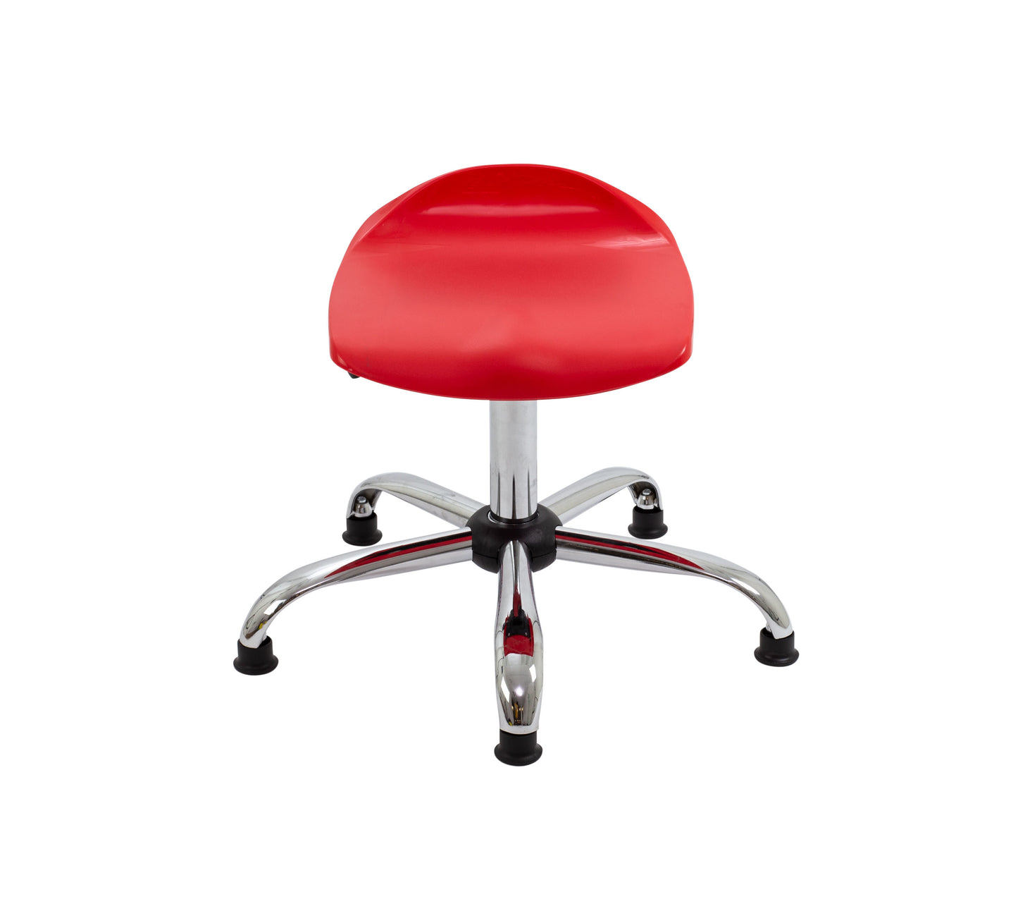 Titan Swivel Senior Stool with Chrome Base and Glides