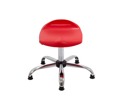 Titan Swivel Senior Stool with Chrome Base and Glides