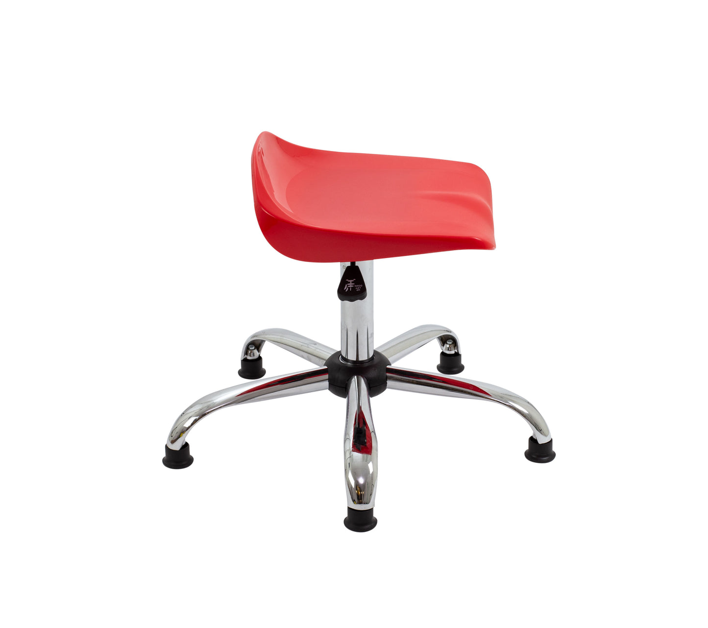 Titan Swivel Senior Stool with Chrome Base and Glides