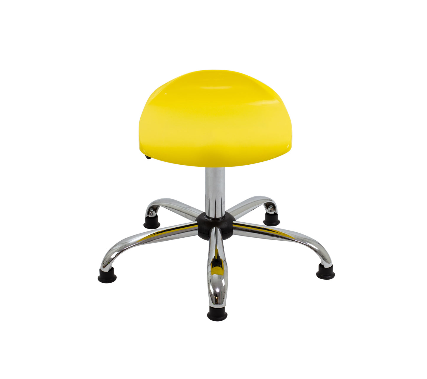 Titan Swivel Senior Stool with Chrome Base and Glides