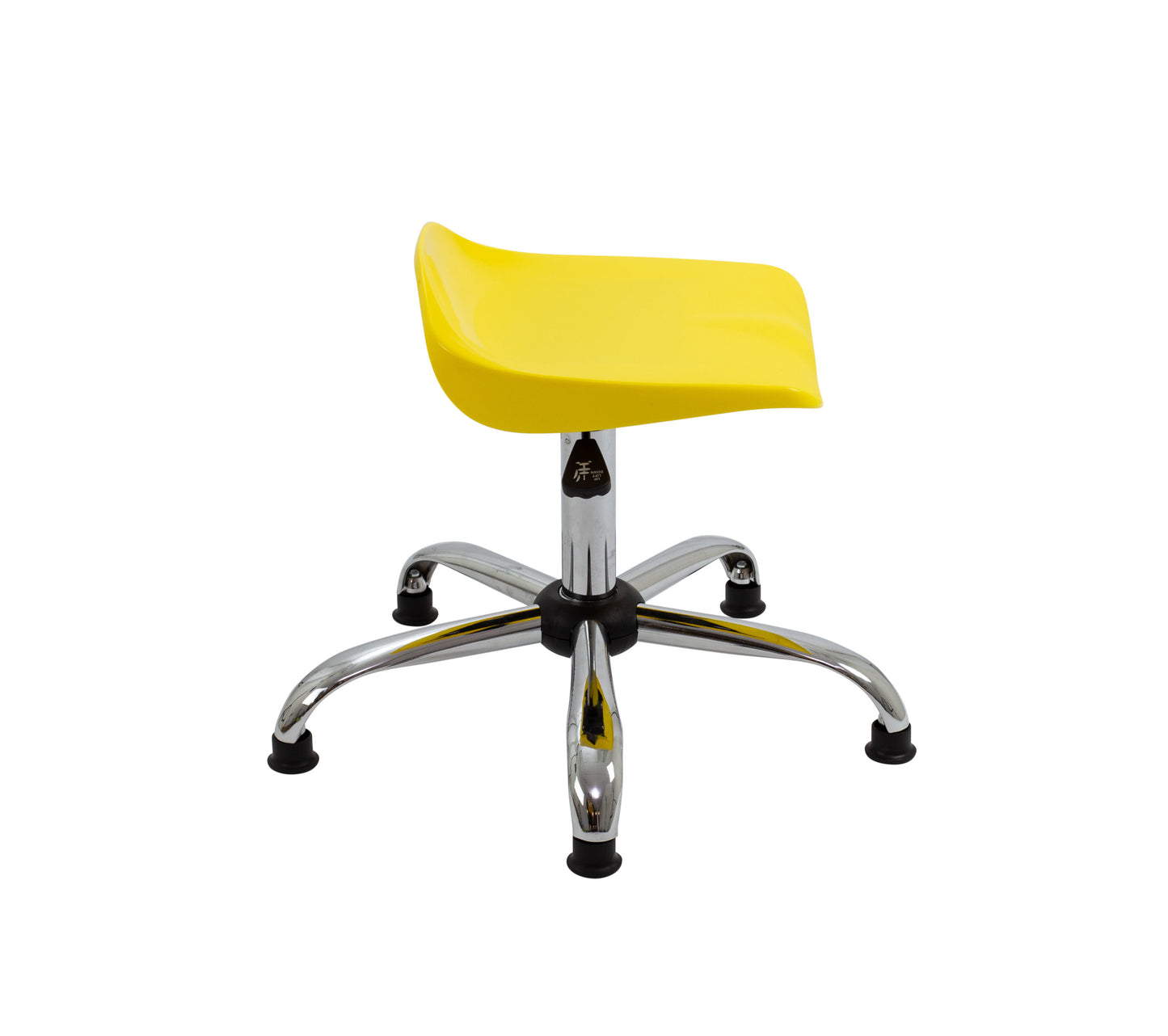 Titan Swivel Senior Stool with Chrome Base and Glides