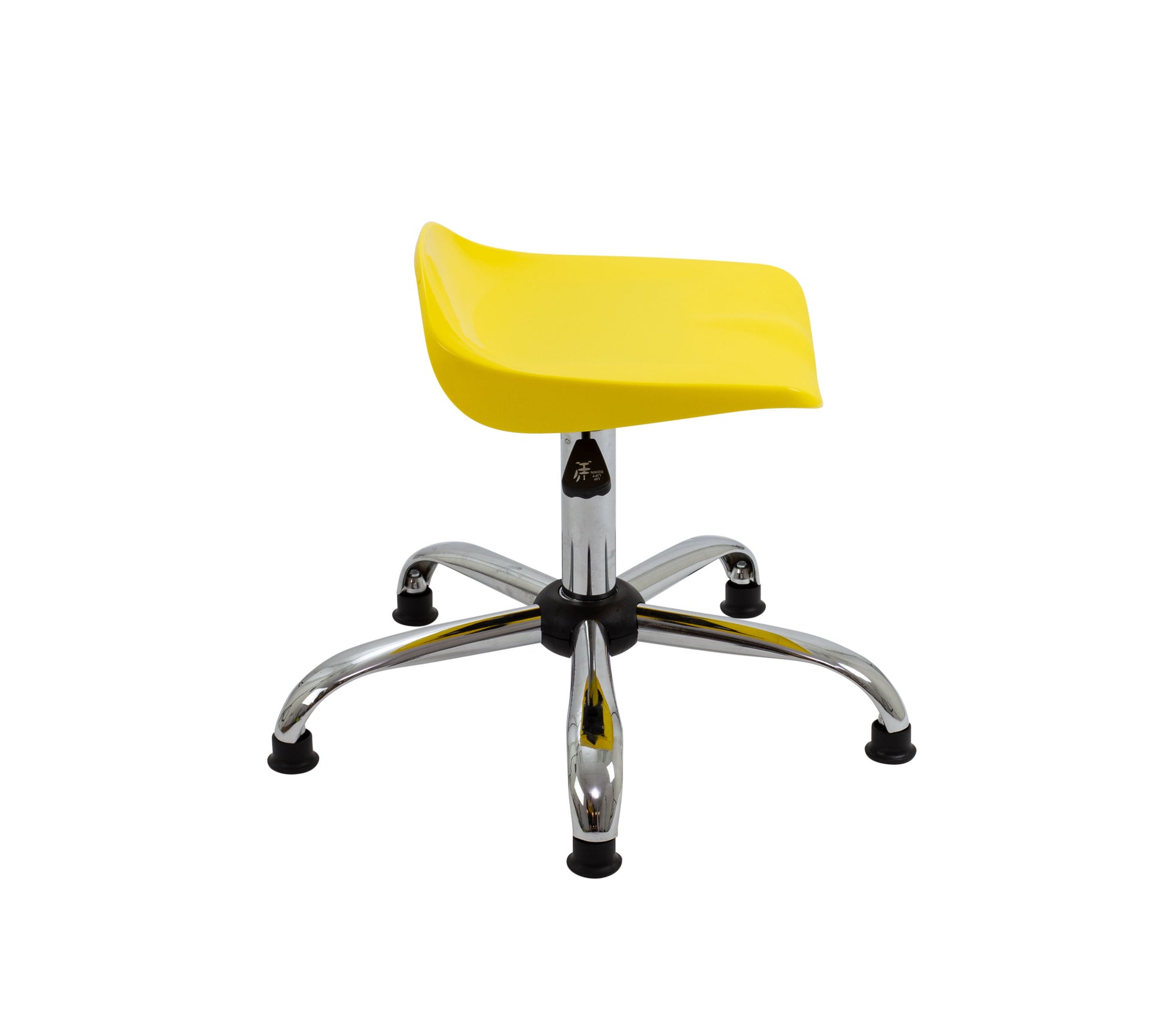 Titan Swivel Senior Stool with Chrome Base and Glides