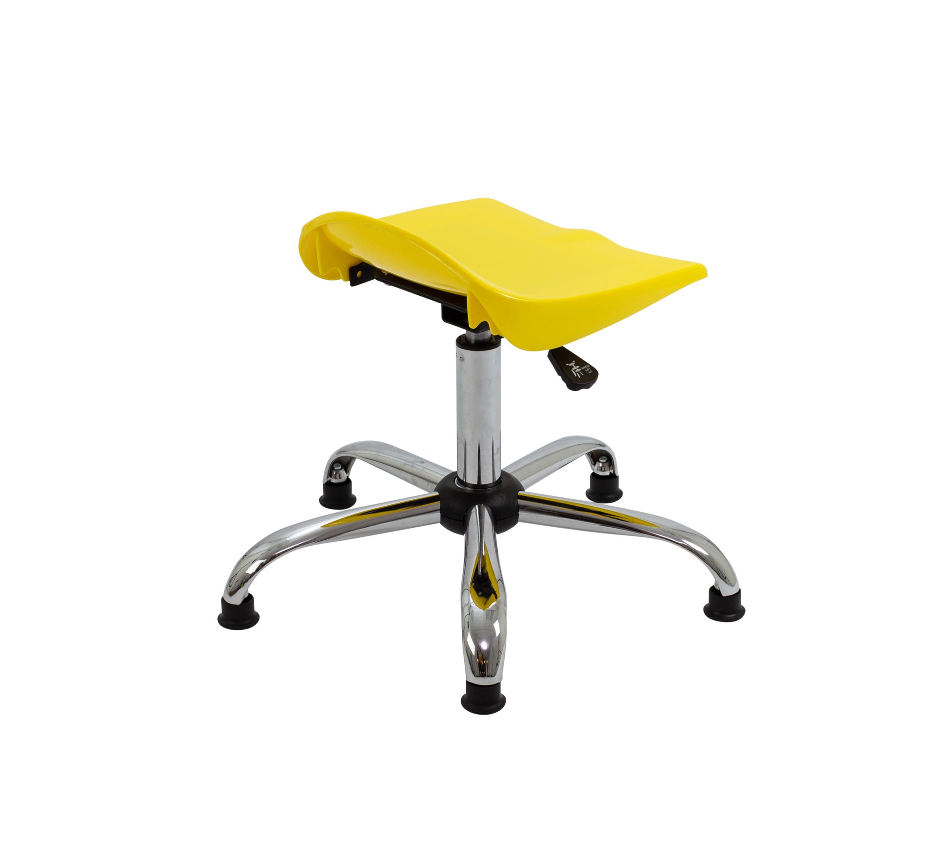 Titan Swivel Senior Stool with Chrome Base and Glides