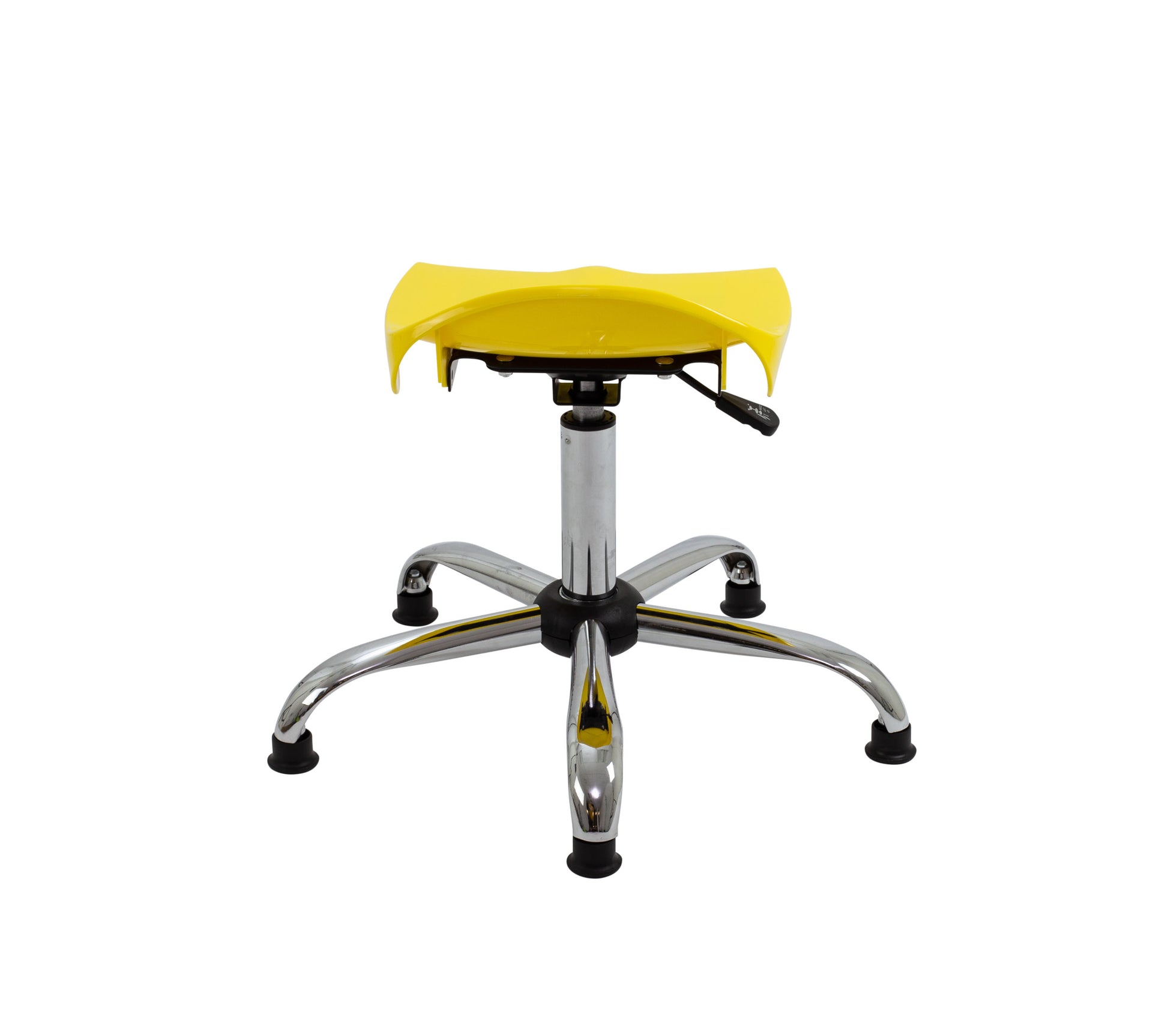 Titan Swivel Senior Stool with Chrome Base and Glides