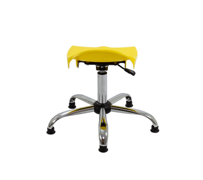 Titan Swivel Senior Stool with Chrome Base and Glides