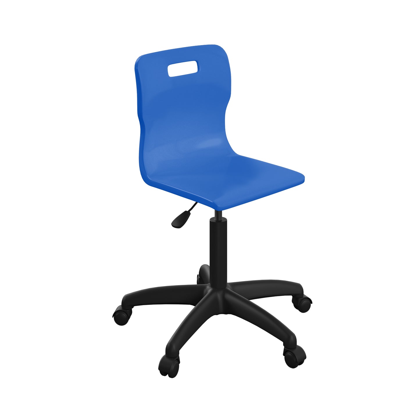 Titan Senior Swivel Chair|Black Base With Castors|Age 11 Plus Years|Blue