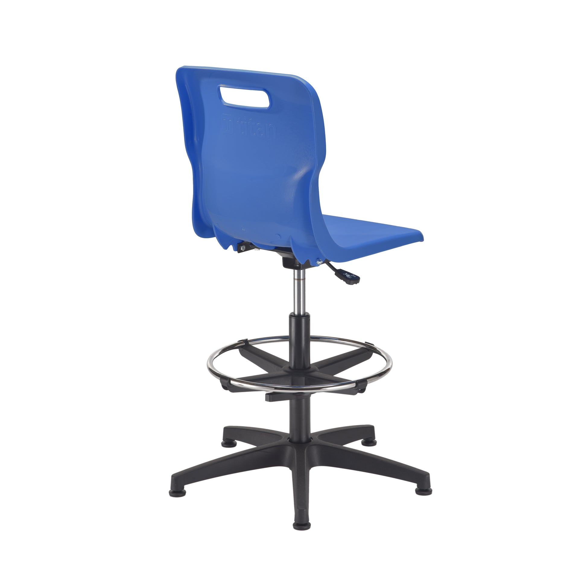 Titan Swivel Senior Chair with Plastic Base, Castors and D-Kit