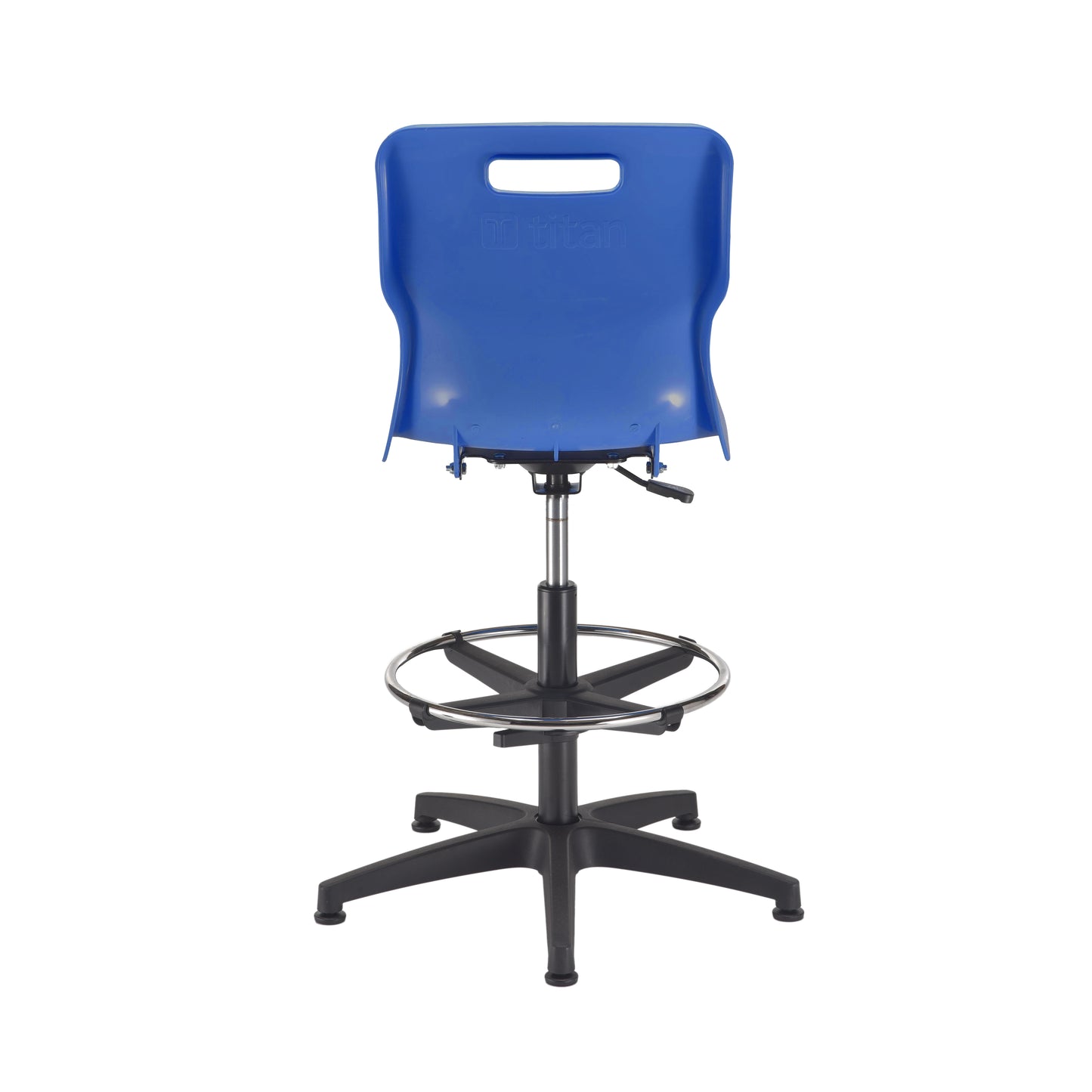 Titan Swivel Senior Chair with Plastic Base, Castors and D-Kit