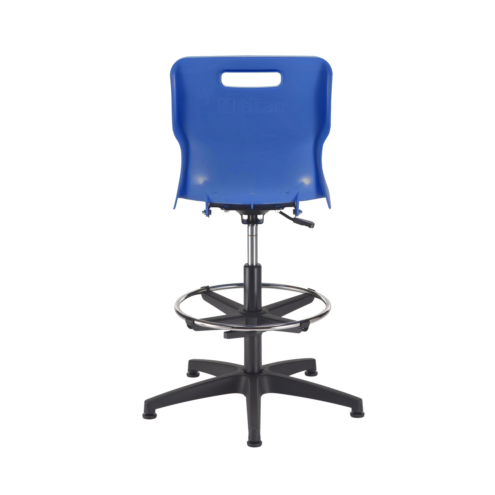 Titan Swivel Senior Chair with Plastic Base, Castors and D-Kit