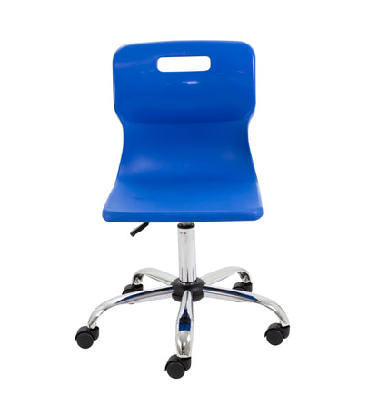 Titan Swivel Senior Chair with Chrome Base and Castors