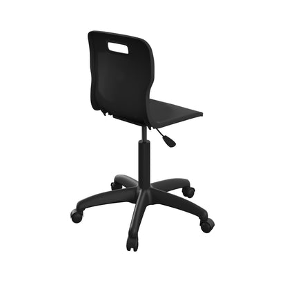 Titan Swivel Senior Chair with Plastic Base and Castors