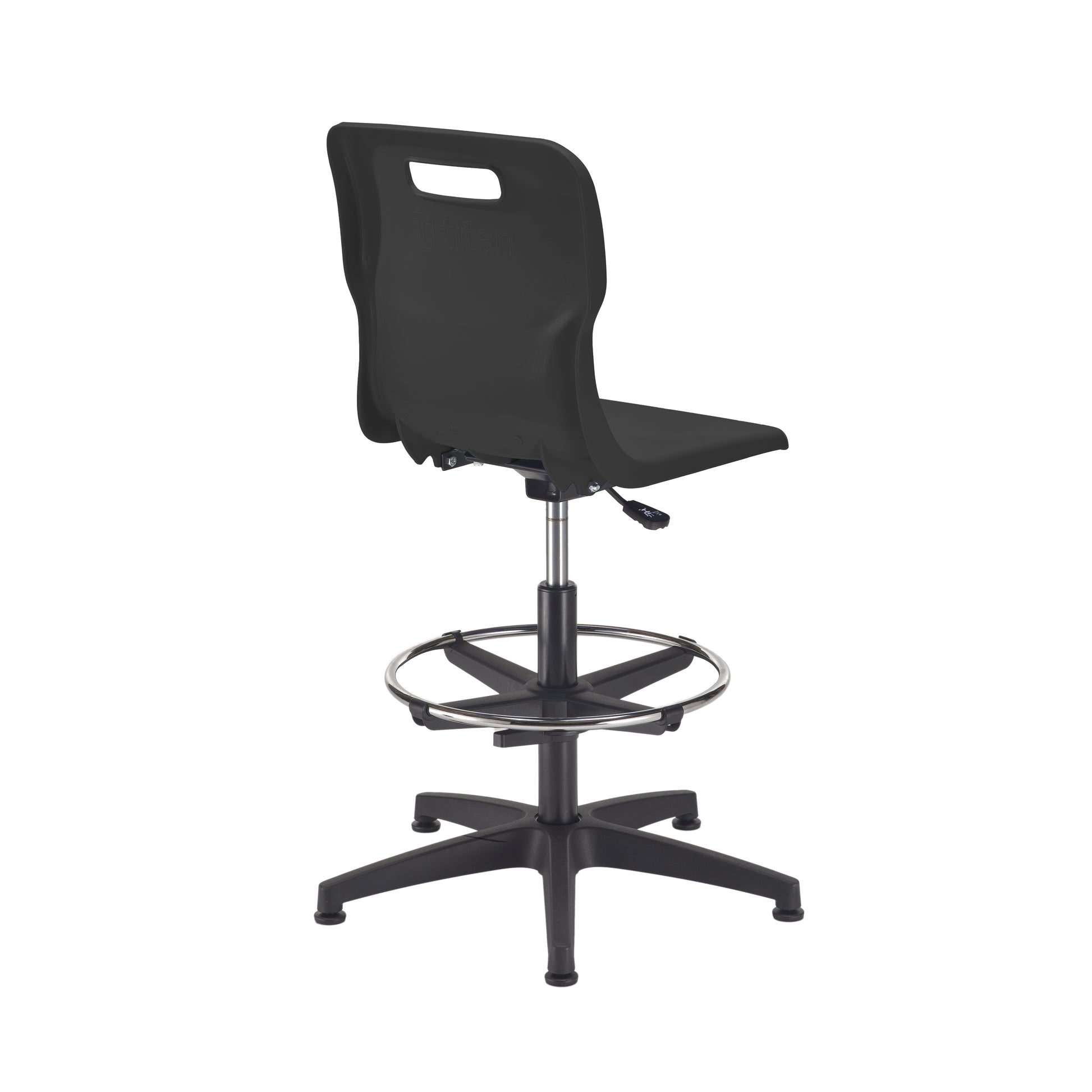 Titan Swivel Senior Chair with Plastic Base, Castors and D-Kit